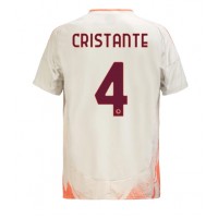 Camiseta AS Roma Bryan Cristante #4 Visitante Equipación 2024-25 manga corta